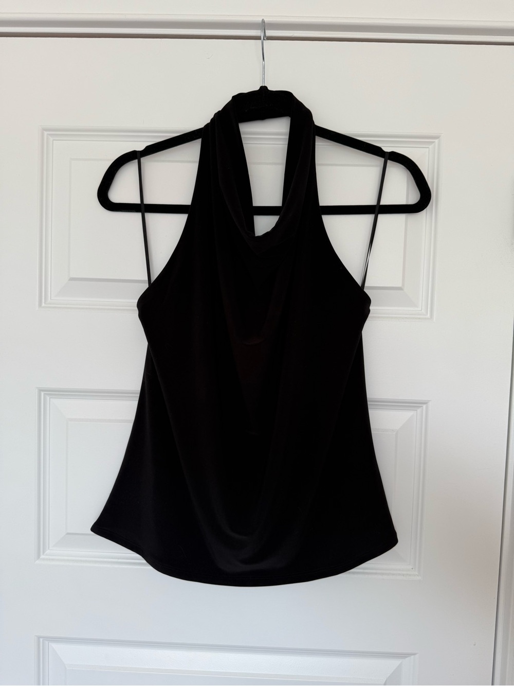 Wilfred Black Draped Halter Top